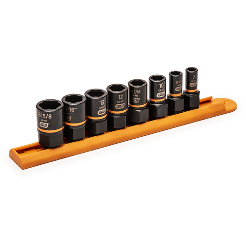 Jeu de douilles d'extraction Bolt Biter, 8 Mcx, Chocs, Prise de 1/4"/3/8" Industrial Sales