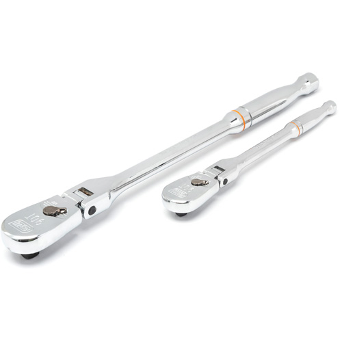 1/4" & 3/8" Drive 90-Tooth Teardrop Ratchet Set Industrial Sales