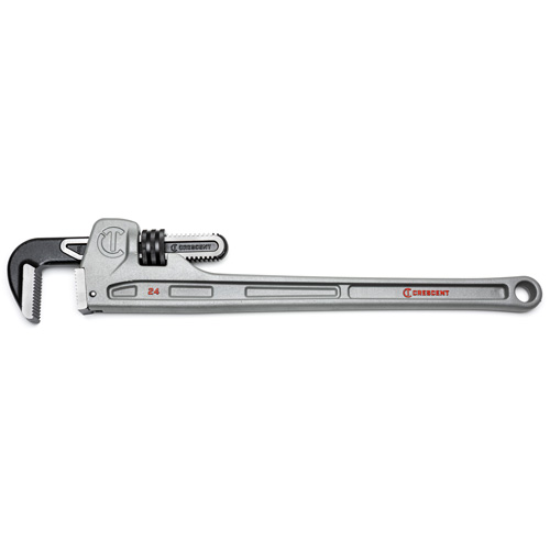 Cl&eacute; &agrave; tuyaux, Cap des m&acirc;choires 3-1/2", Longueur 24", Fini Rev&ecirc;tement en poudre, Prise Ergonomique Industrial Sales