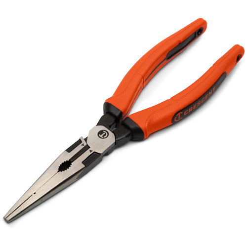 Z2 Long Nose Plier with Dual Material Grip Rawhide Handle, 8" L Industrial Sales