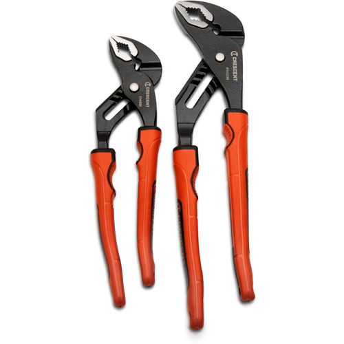 Grip Zone V-Jaw Tongue & Groove Plier Set with Dual Material Rawhide Handle, 2 Pieces Industrial Sales