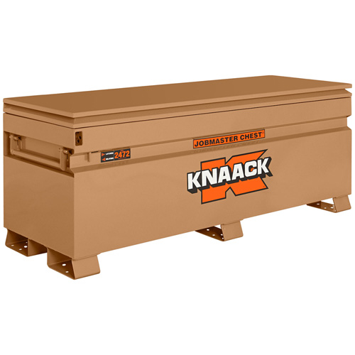 Model 2472 Jobsite Chest with Padlock, 72" x 24" x 28-1/4", Steel, Tan Industrial Sales