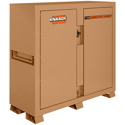 Model 109 Jobsite Cabinet with Padlock, Steel, 47.5 Cubic Feet, Tan Industrial Sales
