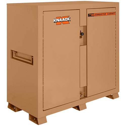 Model 99 Jobsite Cabinet with Double Doors & 2 Padlocks, Steel, 59.4 Cubic Feet, Tan Industrial Sales