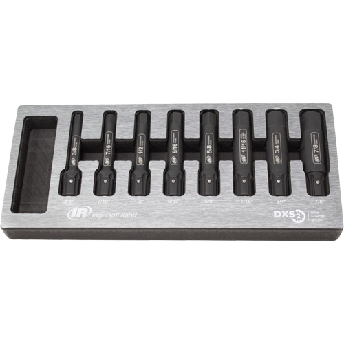 SAE Bit Impact Socket Set, Hex, 8 Pcs Industrial Sales