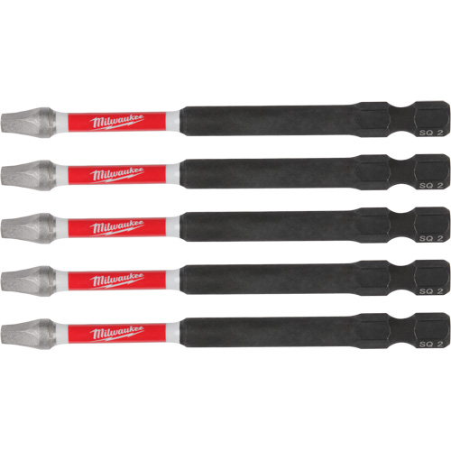 SHOCKWAVE Impact Recess Power Bits, Square, 2 Tip, 3-1/2" Length Industrial Sales