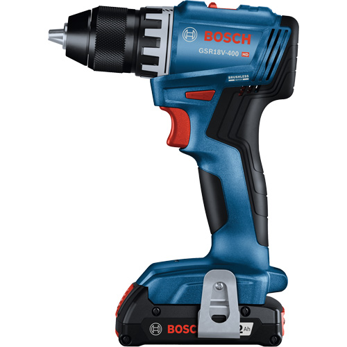 Compact Brushless Drill/Driver Kit, Lithium-Ion, 18 V, 1/2" Chuck, 400 in-lbs. Torque Industrial Sales