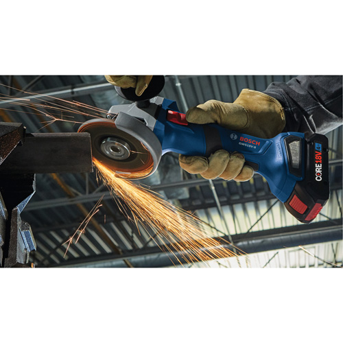 Brushless Angle Grinder with Slide Switch, 4-1/2" Wheel, 18 V Industrial Sales
