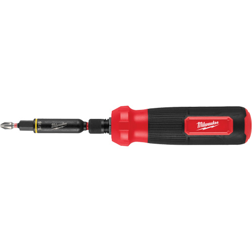 Tournevis multi-usage 8-en-1 avec embouts et tourne-&eacute;crous &agrave; chocs SHOCKWAVE, 8-1/3" lo, Prise Coussin&eacute;e Industrial Sales