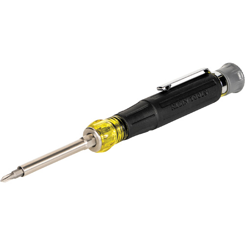 Tournevis de pr&eacute;cision polyvalent de poche 13-en-1, 6-1/2" lo, Prise Coussin&eacute;e Industrial Sales