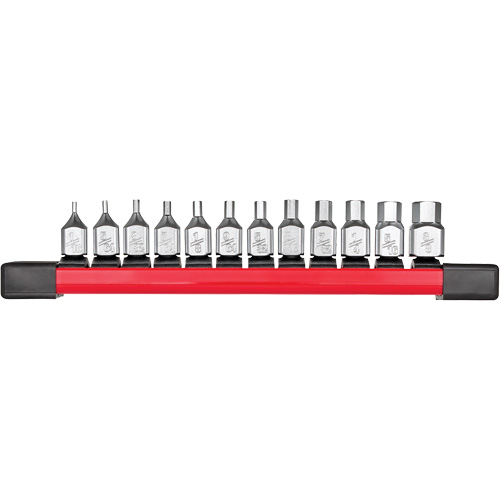 Long SAE Bit Socket Set, Hex, 1/4" Drive, 12 Pcs Industrial Sales