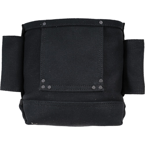 Phantom Collection Nut & Bolt Bag with 2 Sleeves, Canvas, 3 Pockets, Black Industrial Sales
