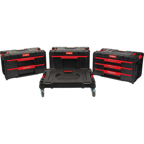 4-Piece Arx&reg; Dolly with Swivel Casters Set, 23-1/10" x 15" x 22-1/2", Black Industrial Sales