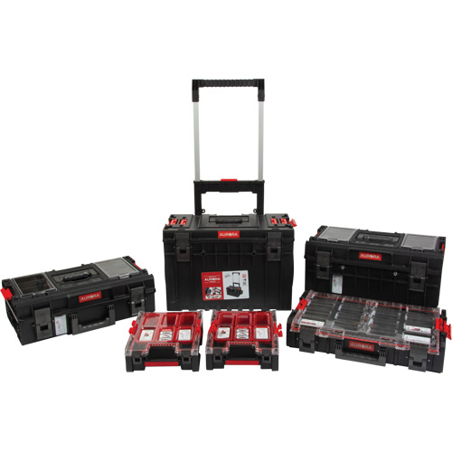 5-Piece Arx&reg; Rolling Toolbox Base Set, 25-1/5" x 19" x 54-3/5", Black Industrial Sales