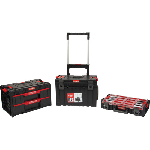 Ensemble de d&eacute;part roulant de coffres &agrave; outils Arx de 3 morceaux, 25-1/5" x 19" x 42-2/5", Noir Industrial Sales