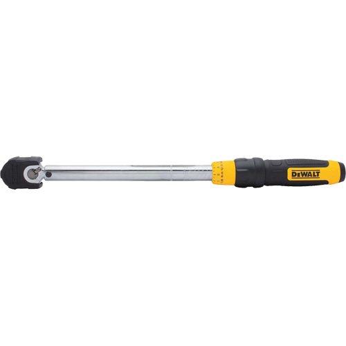 Micrometer Torque Wrench, Click, 3/8" Square Drive, 20 - 100 ft-lbs./27.11-135. 58 N.m Industrial Sales