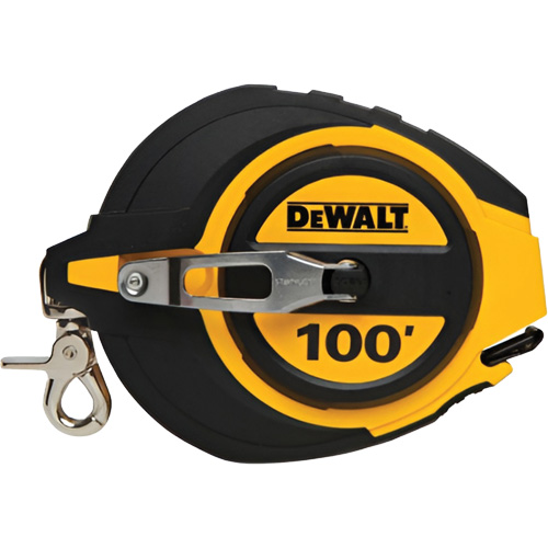 Closed Case Long Tape Measure, 100', Imperial Graduations Industrial Sales