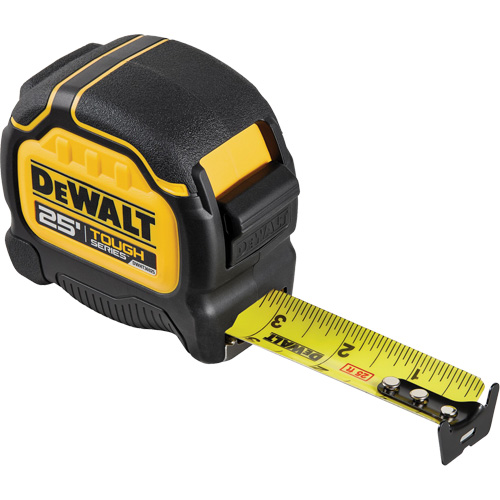 TOUGHSERIES Tape Measure, 25', Imperial Graduations Industrial Sales