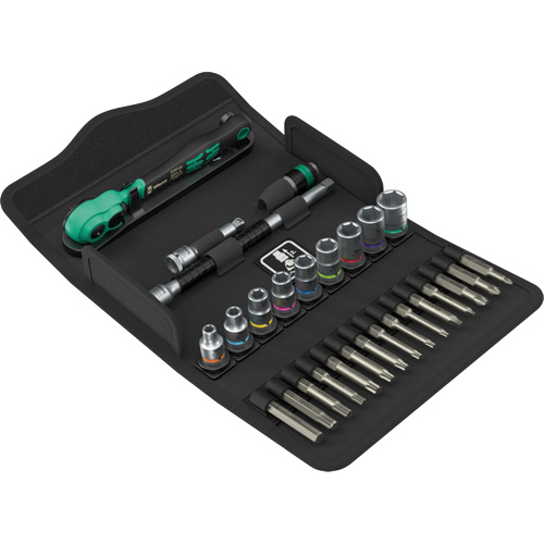 Jeu de cl&eacute; &agrave; cliquet SA 15 Zyklop Comfort avec levier dinversion, 28 Mcx, Prise de 1/4" Industrial Sales