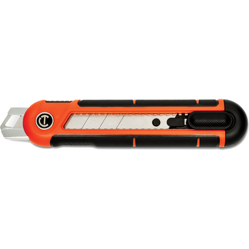 25mm Snap Off Blade Retractable Knife, Steel, Plastic Handle Industrial Sales