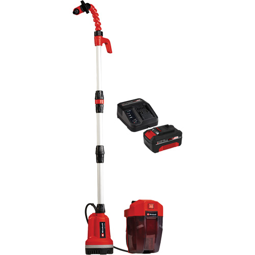 Cordless Clean Water Rain Barrel Pump with 4Ah Battery & Charger Starter Kit, 18 V, 792.5 GPH Industrial Sales