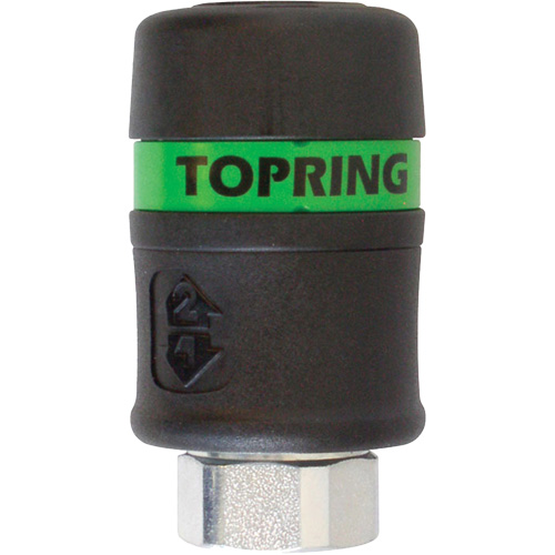 Raccord rapide TOPQUIK Ultraflo 7,8 mm, Composite en polyester, 3/8", NPT femelle, 174 PSI Industrial Sales