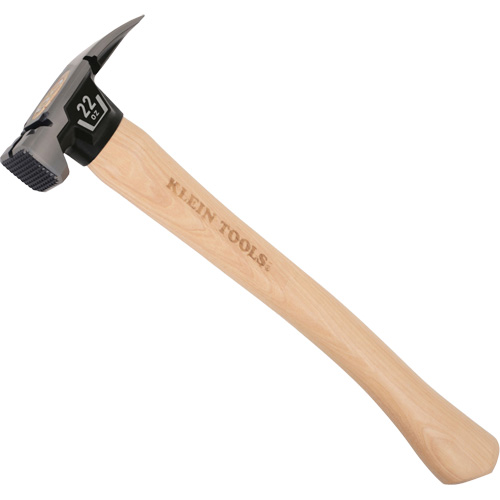 Marteau &agrave; panne fendue droite &agrave; face meul&eacute;e, 22 oz, Prise en Bois, 16-1/10" lo Industrial Sales