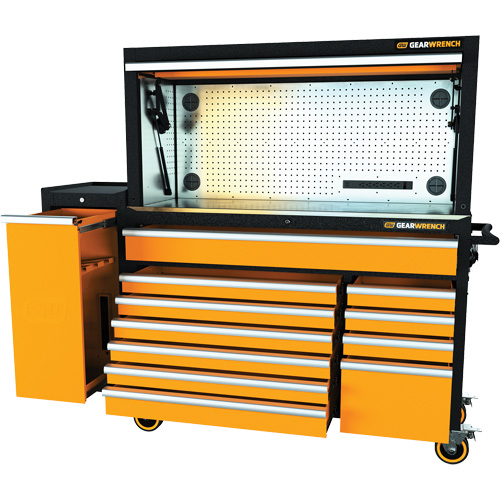 Jeu d'outils pour maître m&eacute;canicien MEGAMOD dans des plateaux en mousse modulaire de premi&egrave;re qualit&eacute; avec rangement pour les outils et l&eacute;quipement datelier, 1331 morcea Industrial Sales