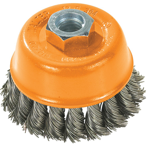 Brosse-boisseau, 3" dia. x 5/8"-11 arbre Industrial Sales