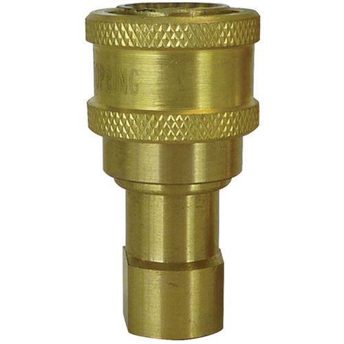 Hydraulic Quick Coupler - Brass Manual Coupler, Brass/Stainless Steel Industrial Sales