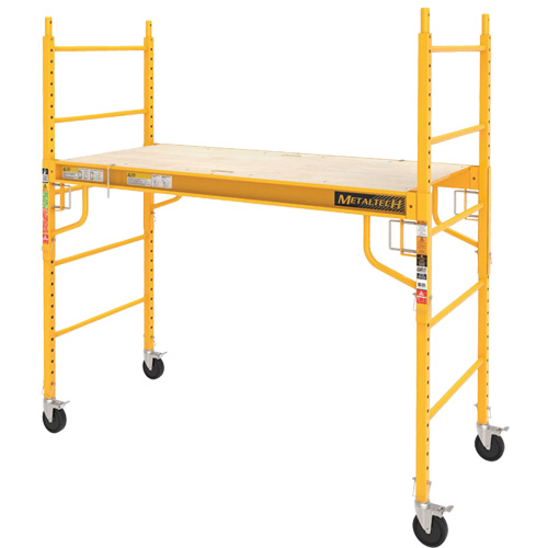 Mobile Work Scaffolding - Maxi Square Scaffolding, Steel Frame, 74" D x 74" H Industrial Sales