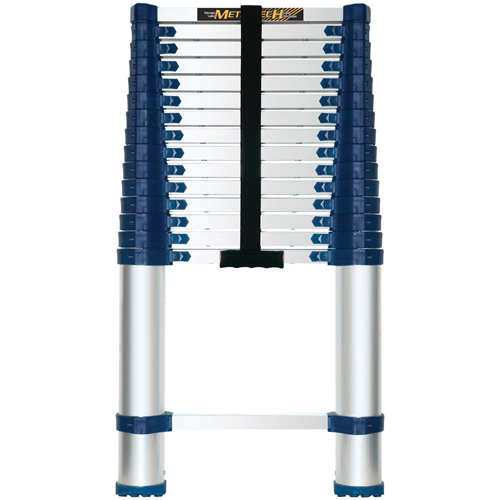 Telescopic Ladder, 3' - 15.5', Aluminum, 250 lbs. Capacity, Type 1 Industrial Sales