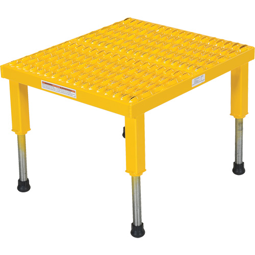 Plate-forme ajustable Step-Mate, 1 marche(s), 23-1/2" la x 19-9/16" lo x 16-1/2" h, Capacit&eacute; 500 lb Industrial Sales