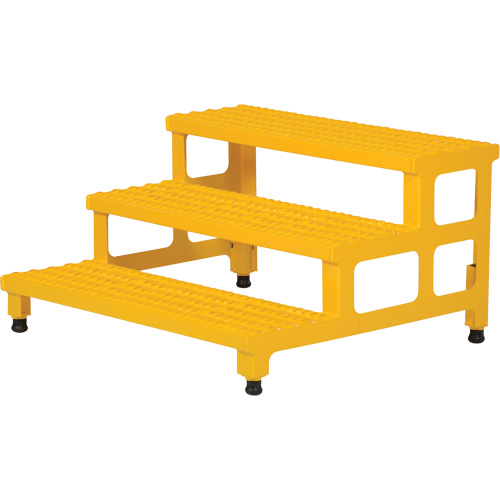 Adjustable Step-Mate Stand, 3 Step(s), 36-3/16" W x 33-7/8" L x 22-1/4" H, 500 lbs. Capacity Industrial Sales