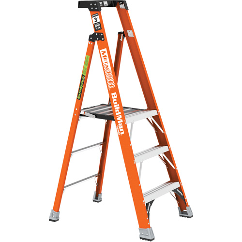 Safespace Platform Step Ladder, 3', 300 lbs. Cap. Industrial Sales