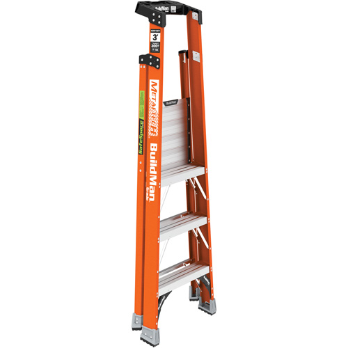 Safespace Platform Step Ladder, 3', 300 lbs. Cap. Industrial Sales