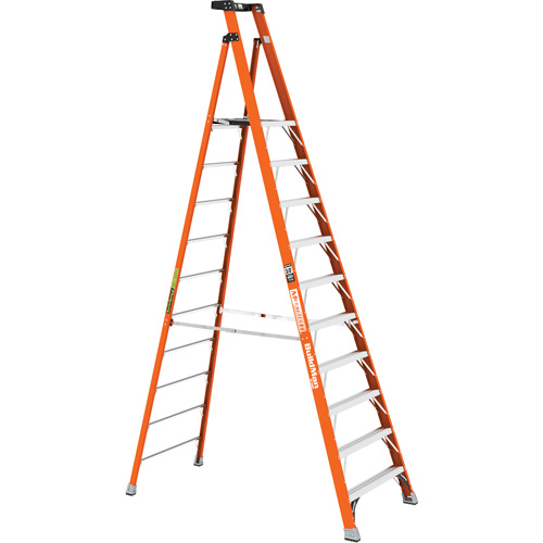 Safespace Platform Step Ladder, 10', 300 lbs. Cap. Industrial Sales