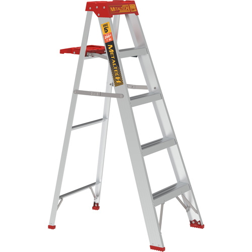 Step Ladder with Paint Tray, 5', Aluminum, 200 lbs. Capacity, Type 3 Industrial Sales