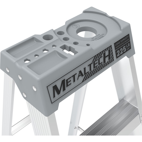 Step Ladder, 6', Aluminum, 225 lbs. Capacity, Type 2 Industrial Sales