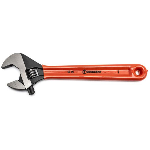 Crescent Adjustable Wrenches, 12" L, 1-1/2" Max Width, Black Industrial Sales