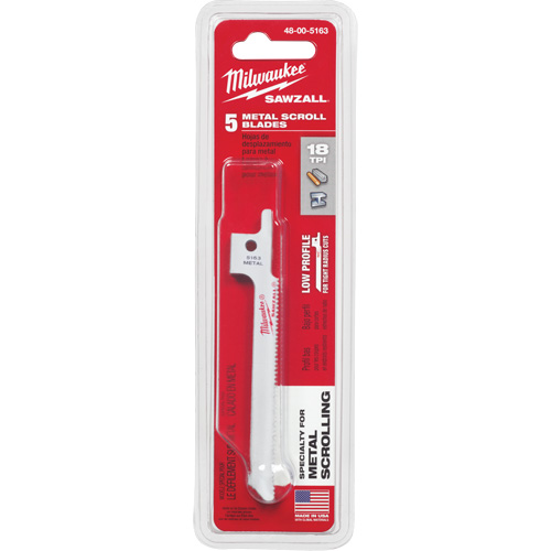 Lame de scie alternative Sawzall, Bim&eacute;tal, 18 Dents par pouce, 3-5/8" lo x 5/16" la Industrial Sales