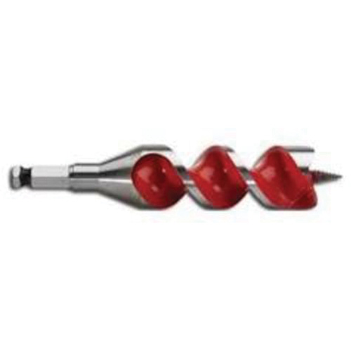 Longue m&egrave;che h&eacute;licoidale pour perceuse, Diam&egrave;tre de 1-1/2", Cannelure 4", Tige 7/16" hexagonal Industrial Sales
