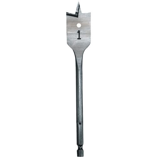 M&egrave;che plate, Diam&egrave;tre de 1", Tige 1/4" hex, Longeur de 6" Industrial Sales