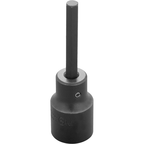 Embout &agrave; ins&eacute;rer, Hexagonale, 6 mm x 3-1/4" lo, Prise 1/2" Industrial Sales