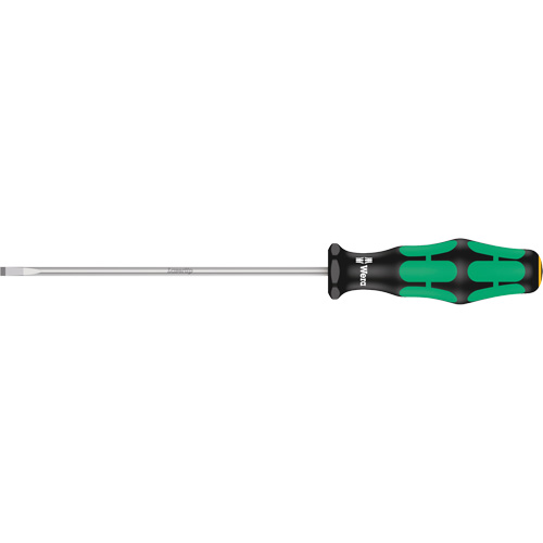 Tournevis &agrave; fente, Tige de 3,5 mm, Ronde, 8-1/8" lo, Prise en Plastique Industrial Sales