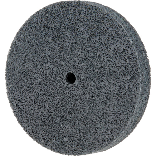 Meule homog&egrave;ne &agrave; faible densit&eacute; de s&eacute;rie 500 Standard Abrasives, 3" x 1/2", Arbre de 1/4", Grain de Fin, Carbure de silicium Industrial Sales