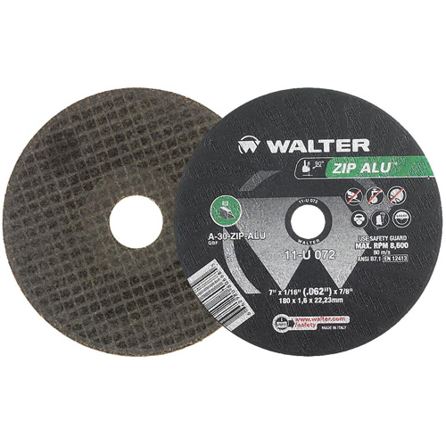 Zip Alu Cut-Off Wheel, 7" x 3/64", 7/8" Arbor, Type 1, Aluminum Oxide, 8600 RPM Industrial Sales