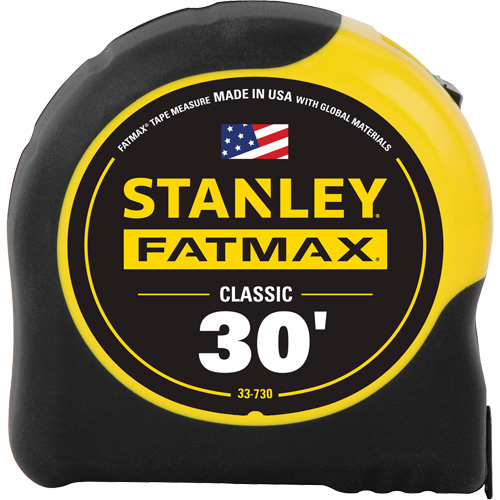 FatMax&reg; Classic Tape Measure, 1-1/4" x 30', Imperial Graduations Industrial Sales