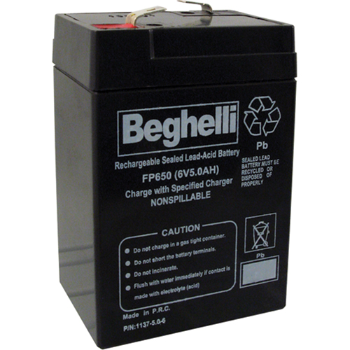 Sealed Lead Acid Batteries, 6 V, 5 Ah Industrial Sales
