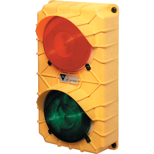 Feux Stop & Go DEL pour quais, Plastique, 6-3/8" la x 3-3/4" p x 11-3/8" h Industrial Sales